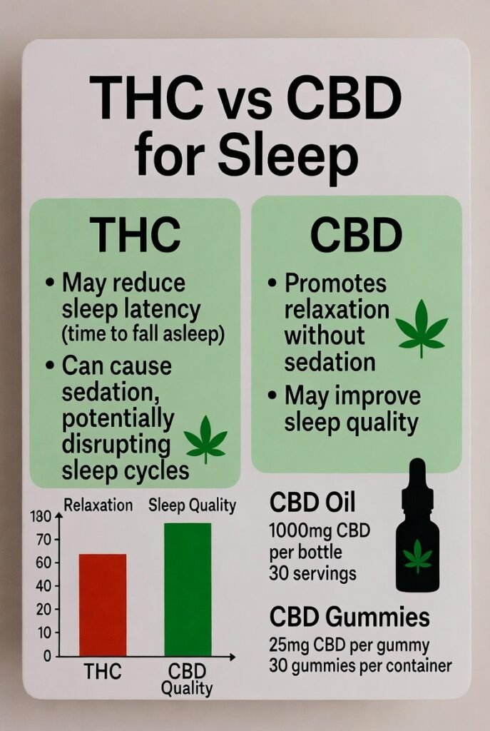 THC vs CBD for Sleep